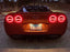 Smoke Lens w/ Chrome Reflex Full LED Halo/Laser Taillamp For 2005-13 Corvette C6