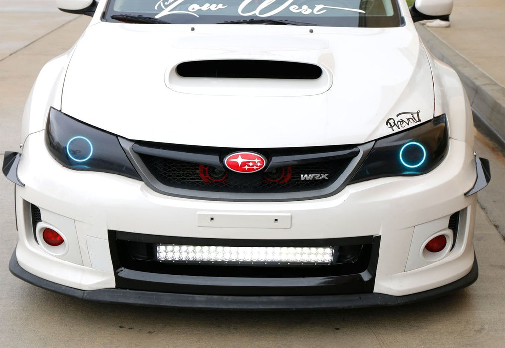 20" LED Light Bar + Bull Bar License Plate Bracket Kit For 2025 Subaru Impreza