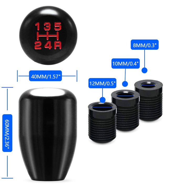 GruppeM Aluminum Shift Knob Anodized Matte Charcoal M10x1.5mm GruppeM Aluminum Shift Knob Anodized Matte Charcoal M10x1.5mm