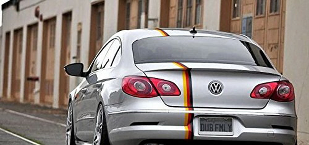 2pc 9" Euro Color Stripe Decal Stickers For Car Exterior or Interior Decoration