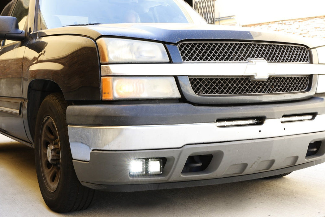 80W Dual LED Pods w/ Foglight Bracket/Wirings For Avalanche Silverado 1500 2500 80W Dual LED Pods w/ Foglight Bracket/Wirings For Avalanche Silverado 1500 2500