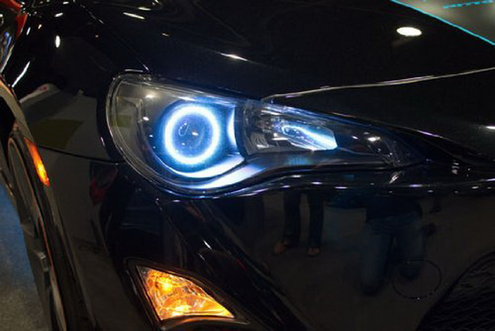 RGB Multi-Color LED Angel Eyes Halo Rings Kit For Scion FRS Subaru BRZ Headlight
