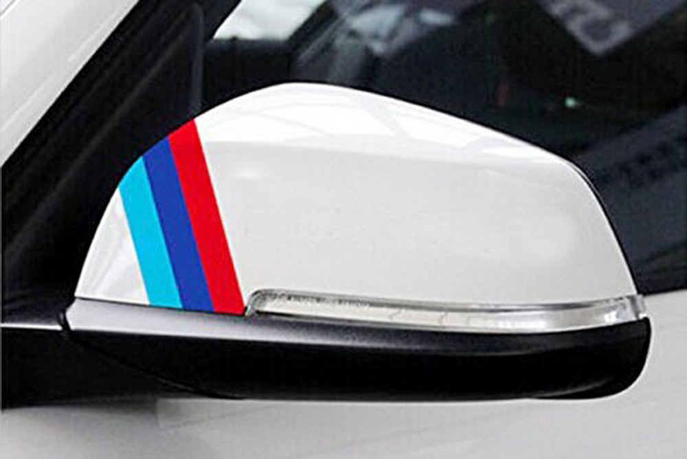 2M Couleur M Bande Autocollant M Color Stripe Car Sticker déco pour BMW  voiture