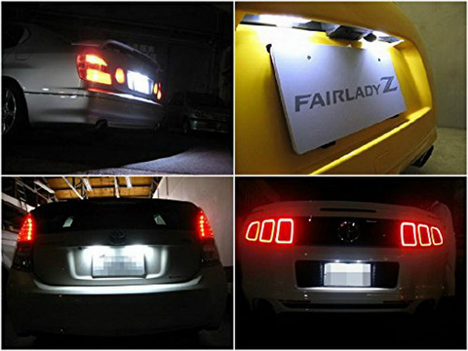 Cool White 168 194 2825 W5W LED Replacement Bulbs For Car License Plate Lights