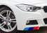 (1) 17"x2" Reflective M-Colored Stripe Decal Sticker For BMW Exterior Cosmetic