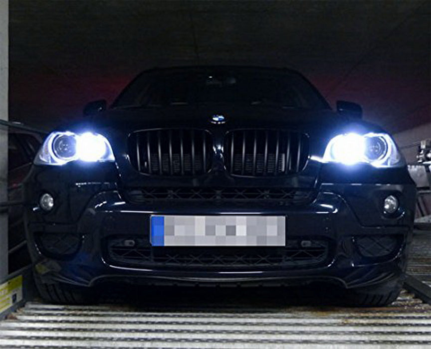 Mega 80W 7000K White BMW H8 LED Angel Eyes Ring Marker Bulbs For 1 3 5 X Series