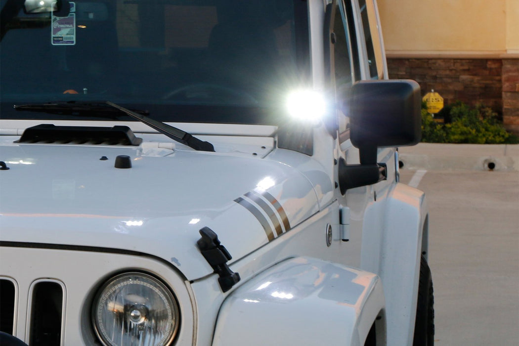 (2) White 36W High Power LED Pod Lights For Truck SUV Jeep Off-Road ATV 4x4 etc