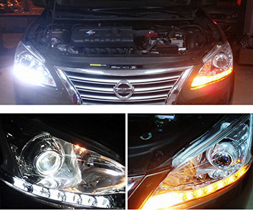 Headlight Retrofit Switchback LED Strip Lights w/ Sequential Turn Sign ...