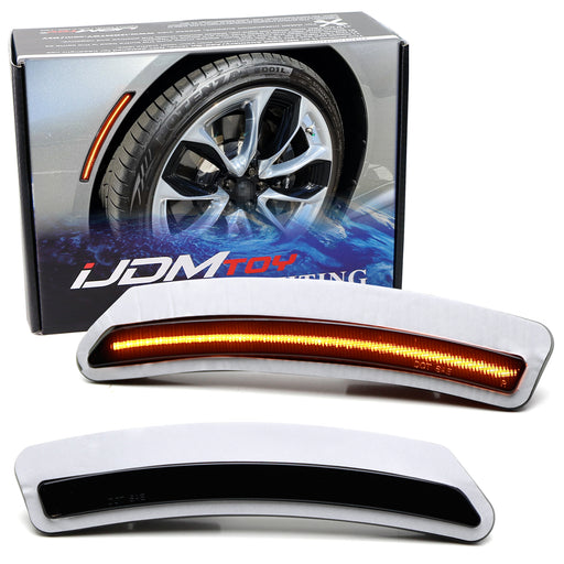 Amber Full LED Strip Smoked Wheelarch Side Markers For 2018-up Lexus LC 500 500h