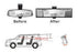 JDM 300mm Wide Flat Interior Clip On Rear View Mirror, Fit Car SUV Truck RV