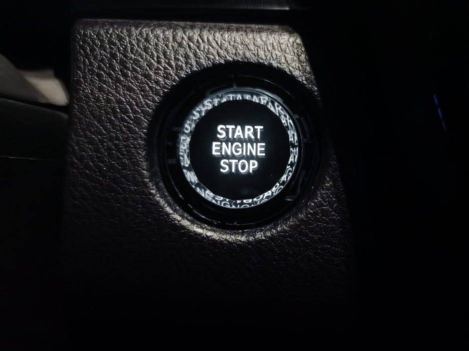 Silver Trim Crystal Reflective Engine Push Start Button For 2019-up Mazda3 CX30
