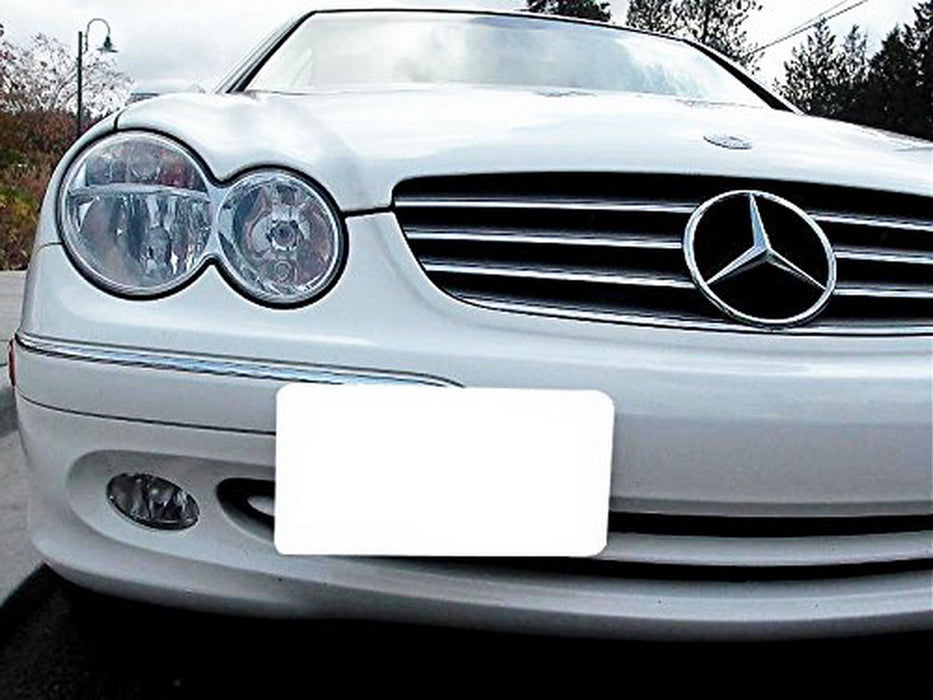 Bumper Tow Hook License Plate Mount Bracket For Mercedes C E S CLS
