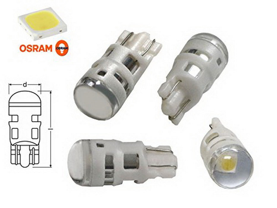 Cool White 168 194 2825 W5W LED Replacement Bulbs For Car License Plate Lights