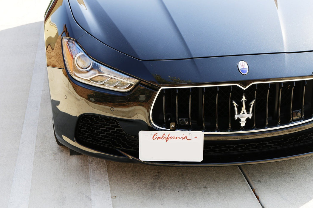 Bumper Tow Hook License Plate Mount Bracket Holder For 2013-up Maserati Ghibli