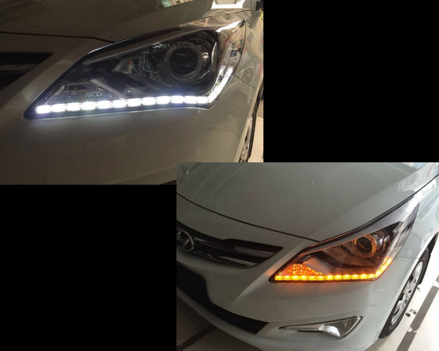 Headlight Retrofit Switchback LED Strip Lights w/ Sequential Turn Sign ...