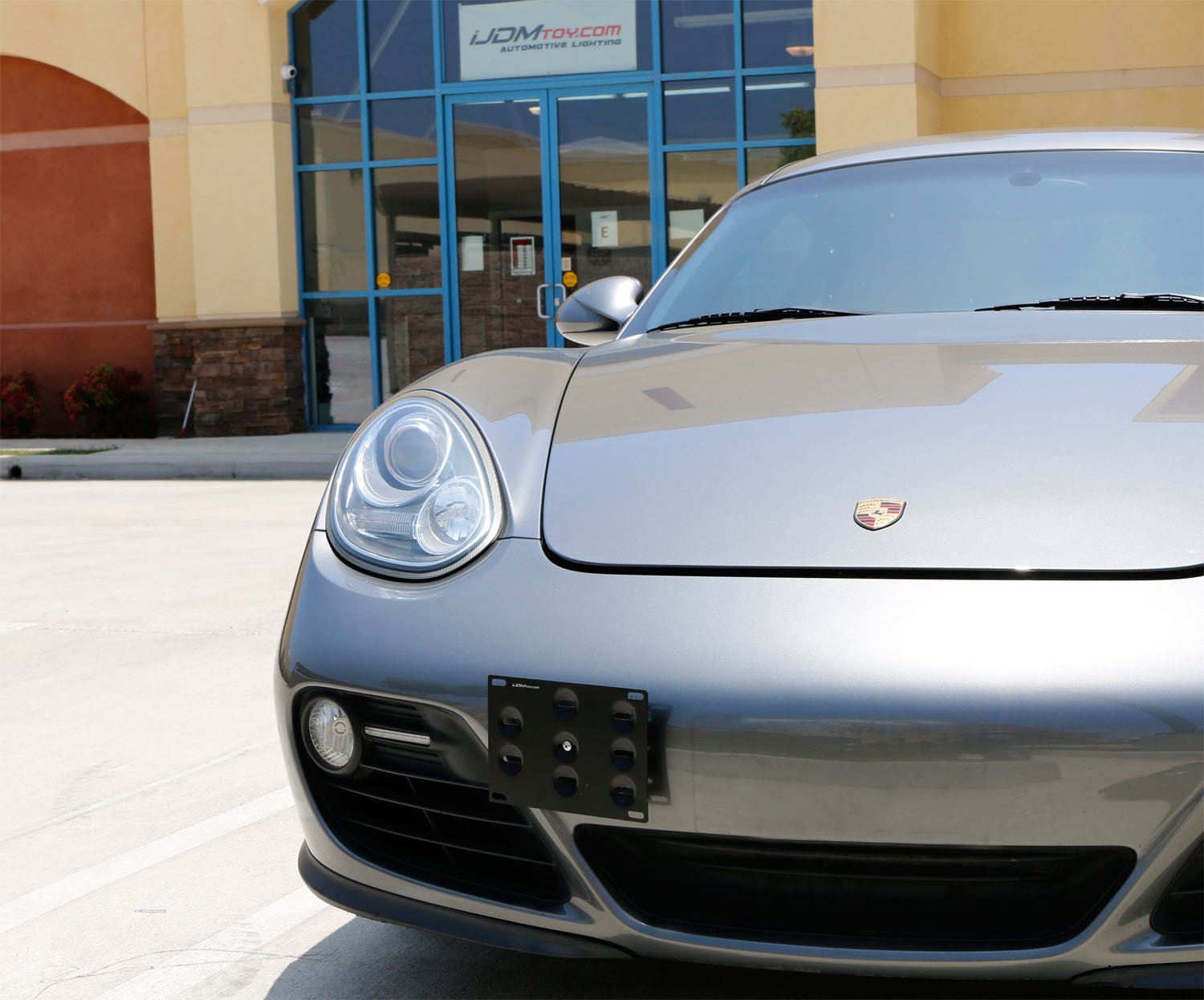 Bumper Tow Hook License Plate Mounting Bracket For Porsche Cayman, Box —