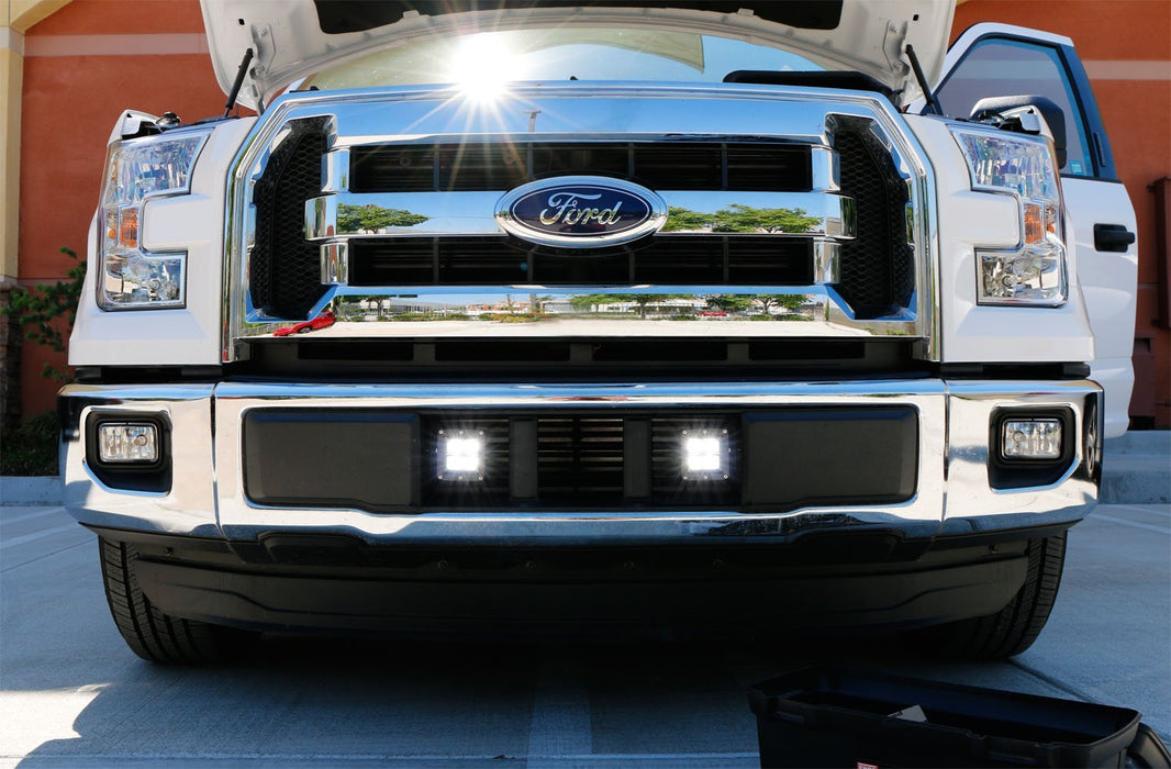 f150 pod fog light bracket 40W CREE LED Pods w/ Lower Bumper Mounting Bracket, Wirings For 15-20 Ford F150