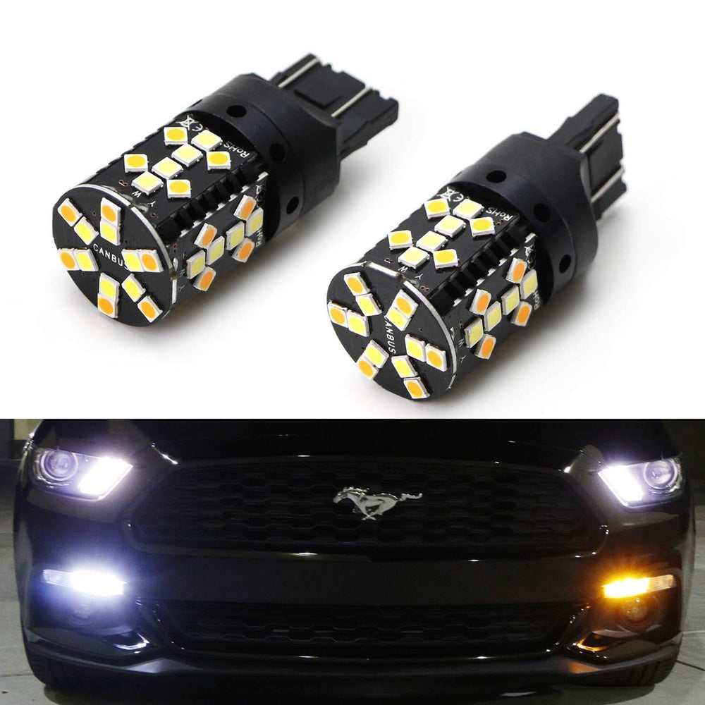 XWQHJW 7443 Switchback LED Turn Signal Bulbs - 2-Pack For Ford F250 F350 2017-2020
