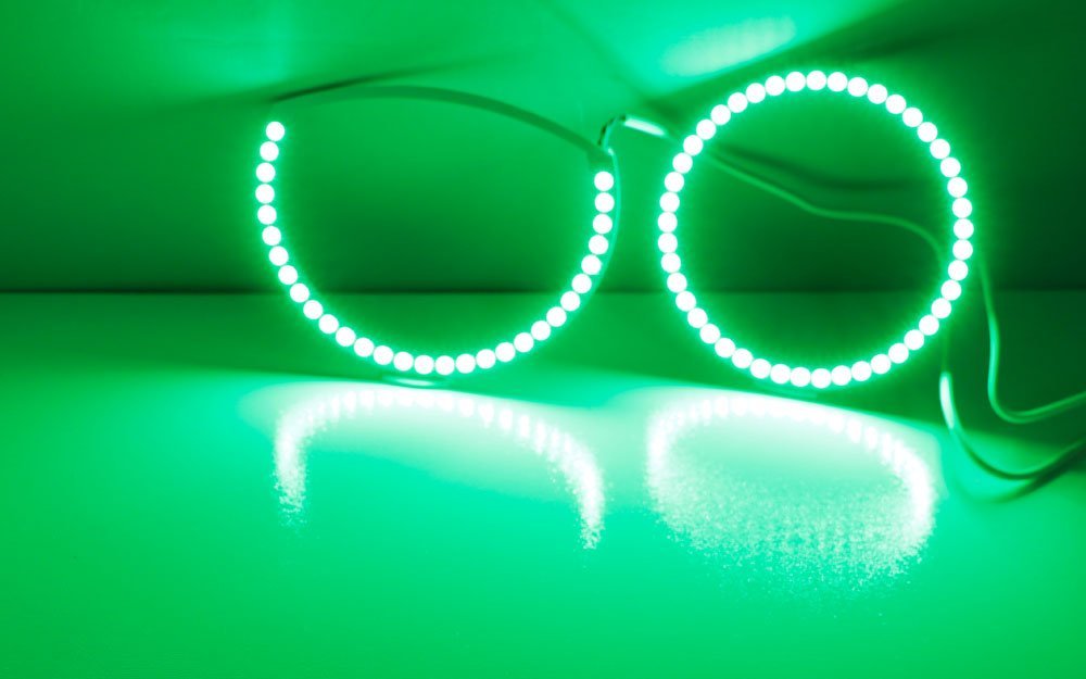 Headlight Retrofit RGB LED Angel Eye Halo Rings For 2006-2013 Lexus IS250 IS350