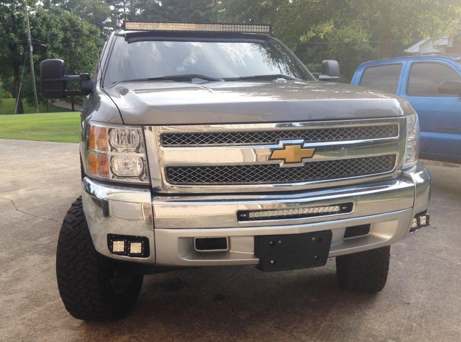 80W CREE LED Pods w/ Foglight Location Bracket/Wirings For 07-14 Chevy Silverado 80W CREE LED Pods w/ Foglight Location Bracket/Wirings For 07-14 Chevy Silverado