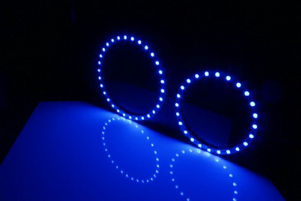 Mega 80W 7000K White H8 LED Angel Eyes Ring Marker Bulbs For BMW 1