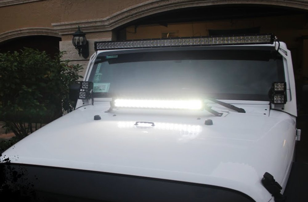 21-Inch 100W CREE Single-Row Slim LED Light Bar For Truck Jeep Off-Road 4x4 ATV