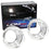 Cayenne 4-Point Style Xenon White LED DRL Shrouds For 3.0" H1 Headlamp Projector
