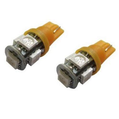TUINCYN Lot 10 Ampoules LED T10 194 168 Amber 2SMD 3030 - Intérieur Voiture Feux Position