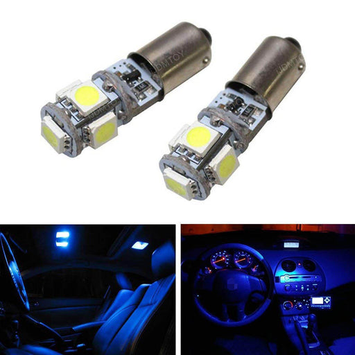Blue BA9 Bayonet LED Replacement Bulbs For Interior Map Rearding or Dome Lights