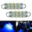 12-SMD-3528 1.72" 43mm Rigid Loop Festoon LED Bulbs 211-2 212-2 214-2 578