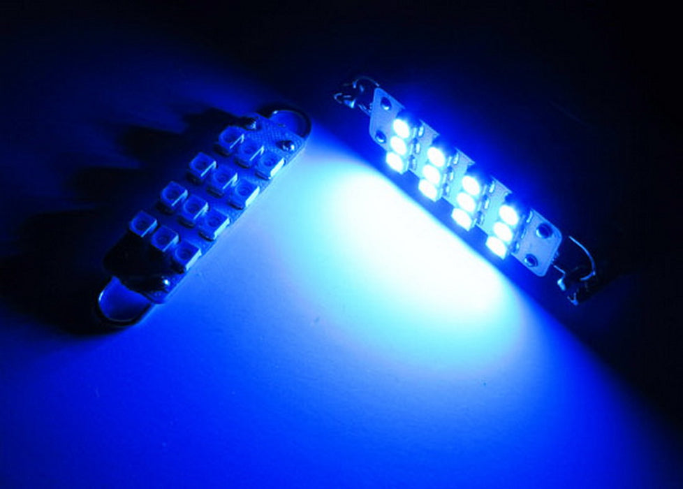 12-SMD-3528 1.72" 43mm Rigid Loop Festoon LED Bulbs 211-2 212-2 214-2 578