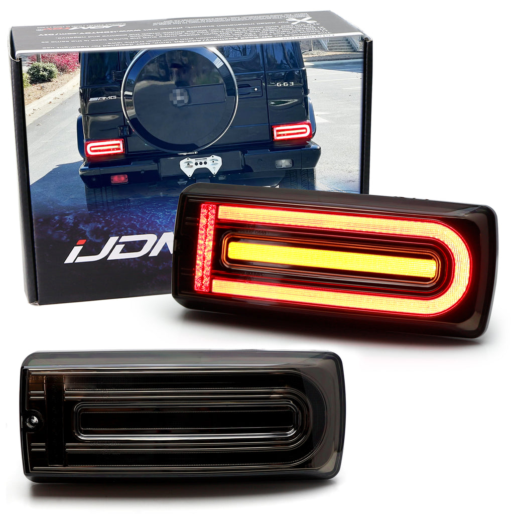 Smoke Lens 19 G-Class Style Full LED Sequential Taillamps For 99