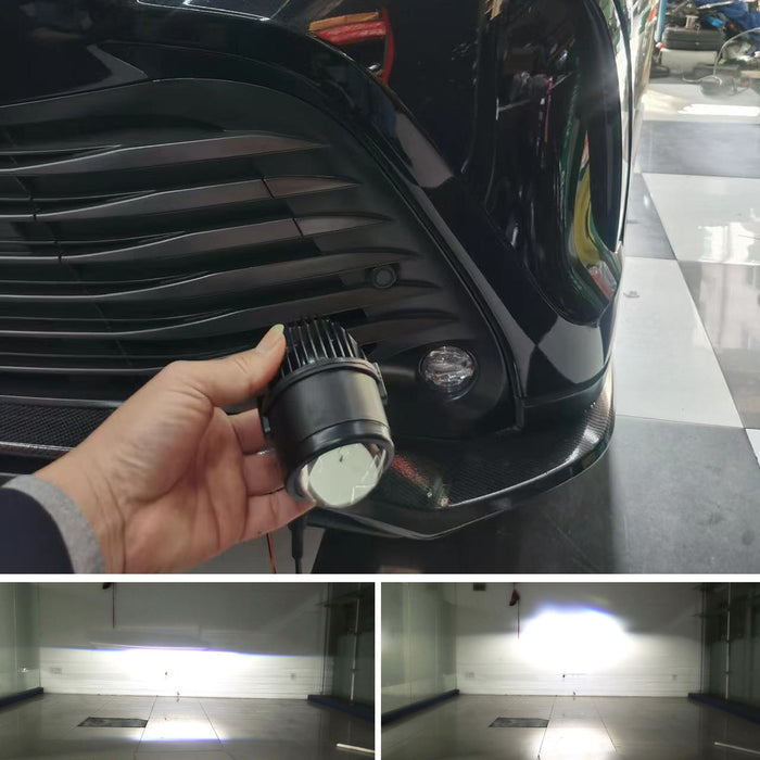 OE-Fit 24W Dual-Beam LED Projector Fog Lights For Acura/Honda Ford Nissan Subaru