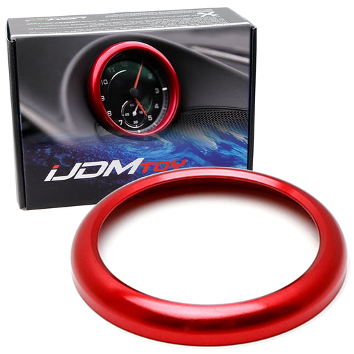 Sports Red Dash Clock Decoration Ring For Porsche Cayenne 911 Macan 718 Cayman