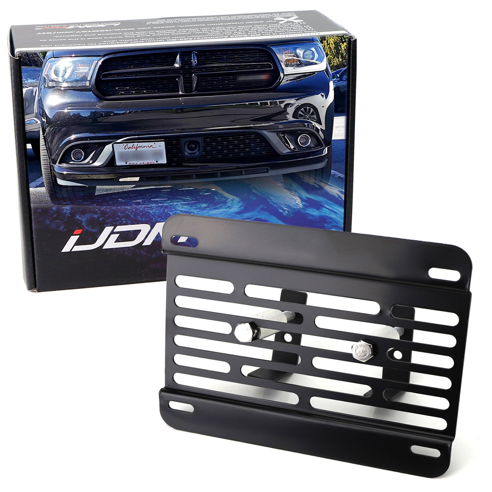 No Drill Front Grille Mesh Mount LicensePlate Relocator For Dodge Challenger etc