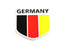 (1) Germany Black Red Yellow Flag Badge For German Cars Audi BMW Mercedes VW etc