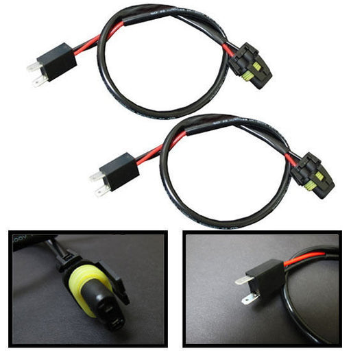 (2) H7 Wire Harness for HID ballast to stock socket for Xenon Headlamp Kit