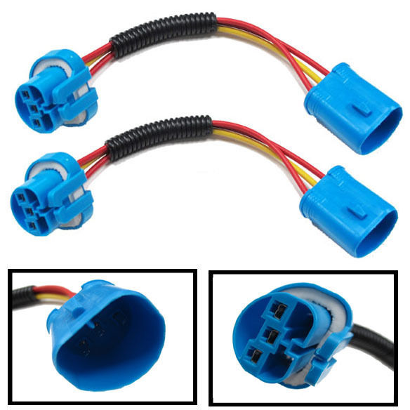 9004 9007 HB5 Extension Wiring Harness Sockets Wire For Headlights Fog ...
