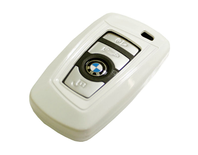 Exact Fit Glossy White Smart Key Fob Shell For BMW 1 2 3 4 5 6 7 X3 Series