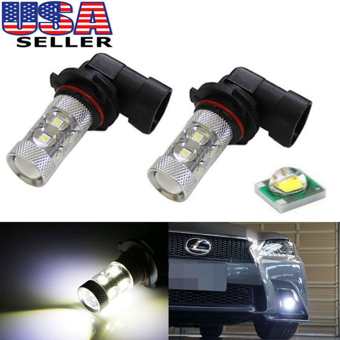 80W Max-Capacity High Power CREE R4 XP-E LED 360-degree shine H7 H11 H15 9005 9006 5202 P13W LED Bulbs For Fog Lights or Daytime Running Lights-iJDMTOY