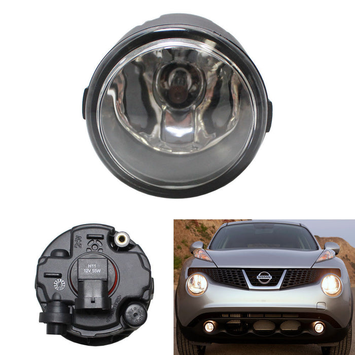 (1) Fog Light Lamp Replacement w/ H11 Halogen Bulb For Nissan Infiniti, LH or RH