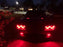3" Projector Fog Light Kit w/Black Shroud 40-SMD Red LED Halo Ring Angle Rings