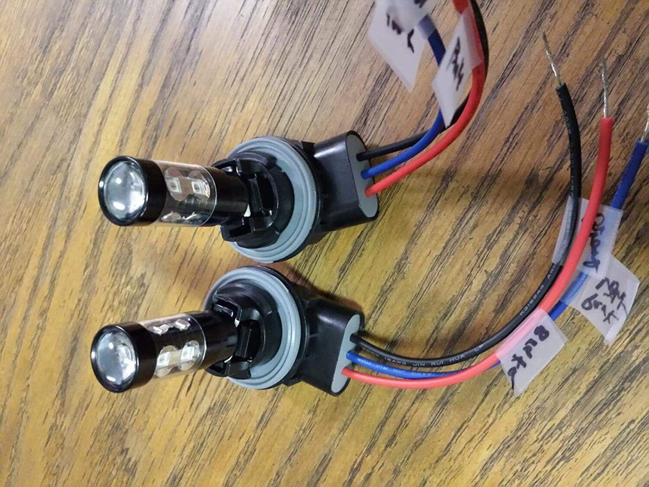 2pcs 3156 3056 3456 4156 Bulb Socket Brake Turn Signal Light Harness Wire  Plug
