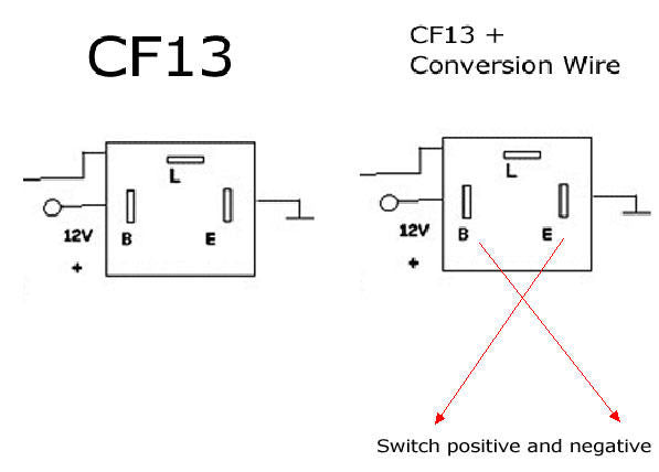 Flicker Unit 3-Pin CF13 & CF14 LED Flasher Relay For Turn Signal Lights Hyper Blink ...