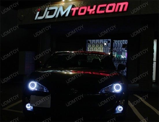 18W High Power 6-LED Fog Light Lamps w/ LED Halo Rings For Scion FRS Subaru BRZ