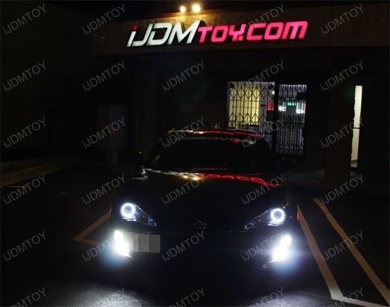 18W High Power 6-LED Fog Light Lamps w/ LED Halo Rings For Scion FRS Subaru BRZ