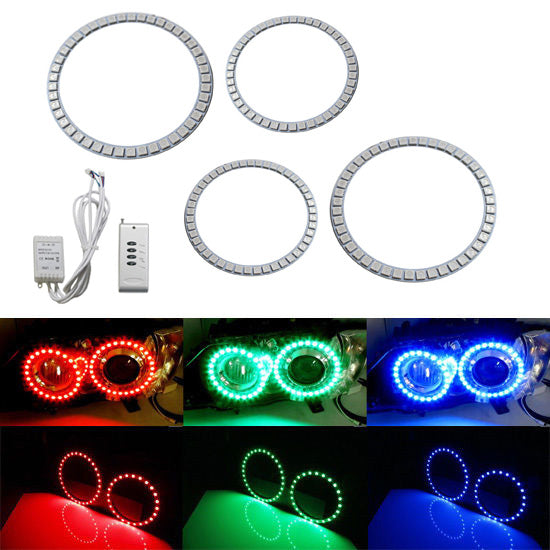 Xenon Headlight RGB 7-Color LED Angel Eyes For BMW E90/E91 LCI 3