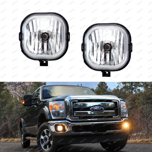 OE Replacement Fog Lamps w/ H10 Halogen Bulbs For Ford F250 F350 F450 Excursion