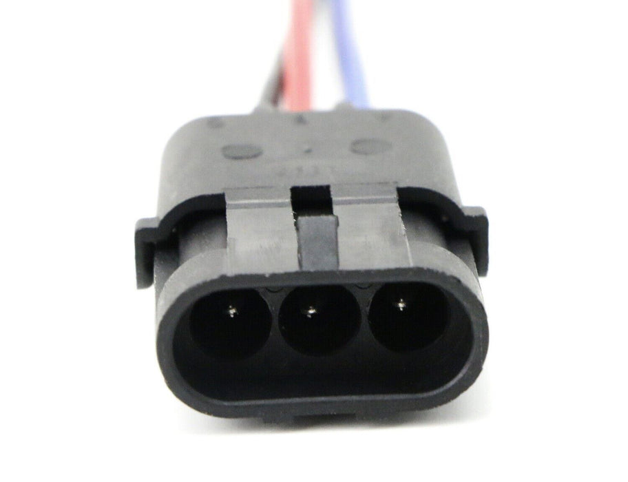 Set of Male/Female Triple Cavity Shroud 3-Pin Weather Proof Connector Plug Pack