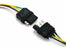4-Way Flat Y-Splitter Dual Plug Adapter For LED Tailgate Light Bar or Trailer
